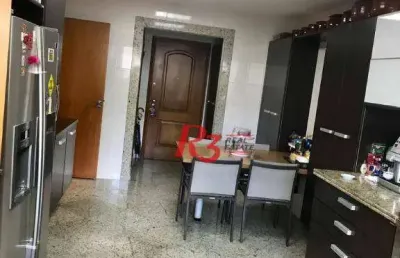 Apartamento garden com 4 dormitórios à venda, 330 m² por r$ 3.200.000,00 - aparecida - santos/sp