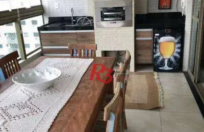 Apartamento com 3 dormitórios à venda, 150 m² por r$ 1.750.000,00 - canto do forte - praia grande/sp