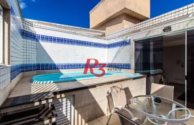 Sobrado com 5 dormitórios à venda, 267 m² por r$ 1.700.000,00 - embaré - santos/sp