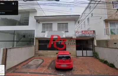 Casa, 500 m² - venda por r$ 6.000.000,00 ou aluguel por r$ 25.000,00/mês - marapé - santos/sp