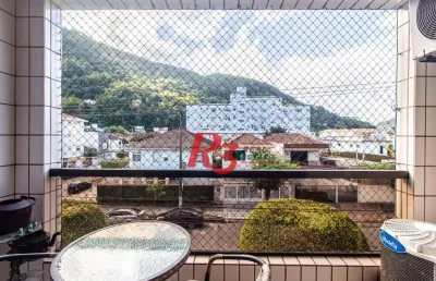 Apartamento com 2 dormitórios à venda, 120 m² por r$ 530.000,00 - marapé - santos/sp