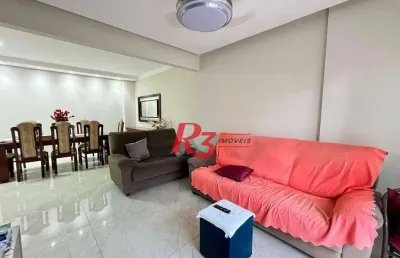 Apartamento com 3 dormitórios à venda, 138 m² por r$ 1.300.000,00 - ponta da praia - santos/sp