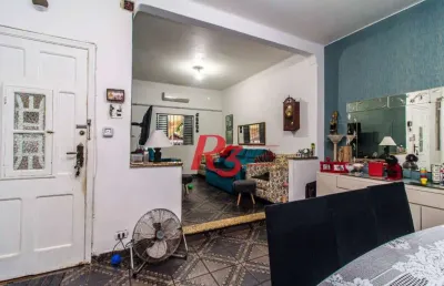 Sobreposta térrea com 2 dormitórios à venda, 135 m² - embaré - santos/sp