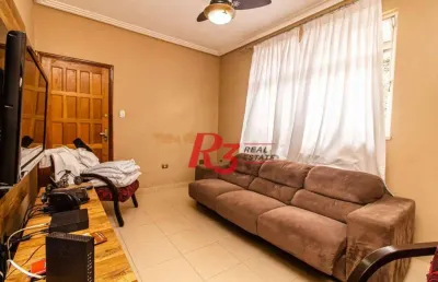 Apartamento com 2 dormitórios à venda, 85 m²- vila belmiro - santos/sp