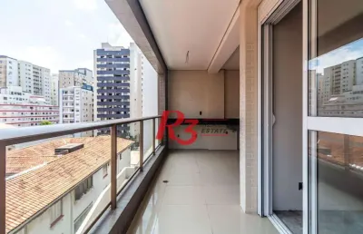 Apartamento com 3 suítes à venda, 128 m² - boqueirão - santos/sp