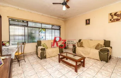 Casa com 2 dormitórios à venda, 222 m² - vila belmiro - santos/sp