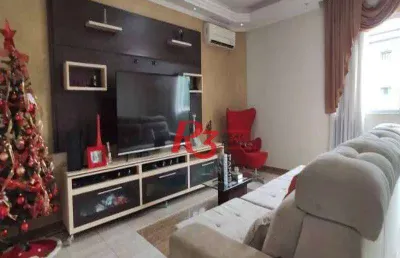 Casa com 3 dormitórios à venda, 145 m²  - macuco - santos/sp