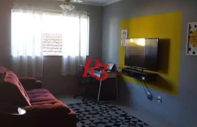 Village com 2 dormitórios à venda, 100 m² - marapé - santos/sp