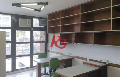 Sala para alugar, 45 m² por r$ 2.500,00/mês - centro - santos/sp