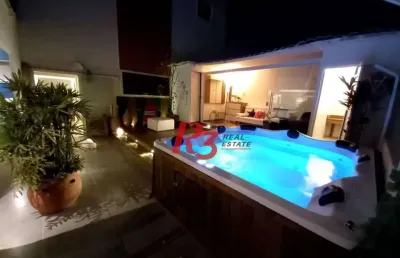 Cobertura com 4 dormitórios à venda, 238 m² - praia da enseada - guarujá/sp