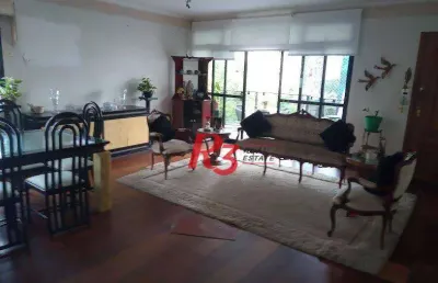 Apartamento com 3 dormitórios à venda, 181 m² - boqueirão - santos/sp