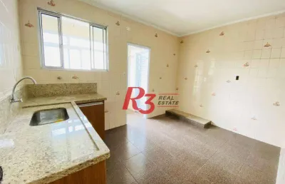 Apartamento com 3 dormitórios à venda, 100 m² por r$ 450.000,00 - gonzaga - santos/sp