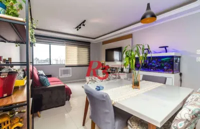 Apartamento com 2 dormitórios à venda, 92 m² por r$ 600.000,00 - ponta da praia - santos/sp