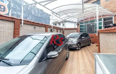 Sobrado com 3 dormitórios à venda, 139 m² por r$ 777.000,00 - marapé - santos/sp