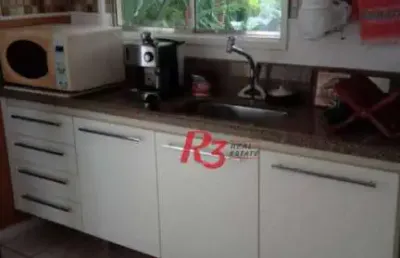 Sobrado com 3 dormitórios à venda, 100 m² - encruzilhada - santos/sp