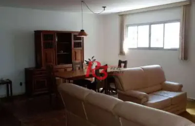 Apartamento com 3 dormitórios à venda, 199 m² - centro - guarujá/sp