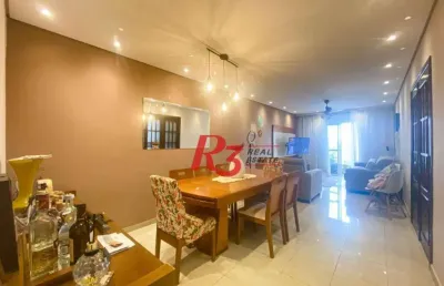 Apartamento à venda, 98 m² por r$ 600.000,00 - marapé - santos/sp