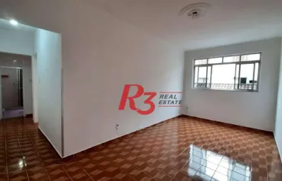 Apartamento à venda, 2 dorm, garagem fechada, campo grande, santos sp