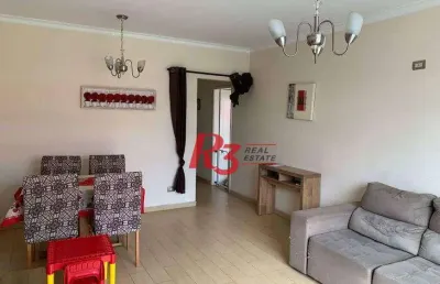 Apartamento à venda, 100 m² por r$ 450.000,00 - gonzaga - santos/sp