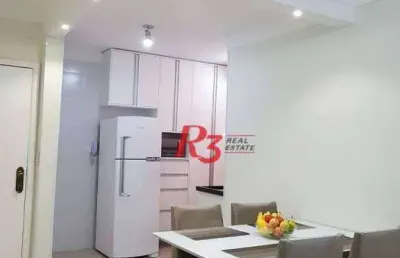 Apartamento com 2 dormitórios à venda, 97 m² - centro - guarujá/sp