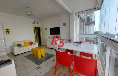 Apartamento com 2 dormitórios à venda, 92 m² por r$ 660.000,00 - gonzaga - santos/sp