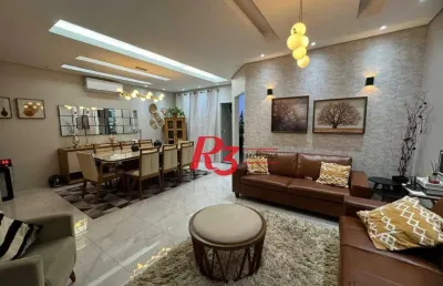 Casa com 3 dormitórios à venda, 189 m² por r$ 1.680.000,00 - campo grande - santos/sp