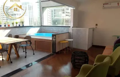 Cobertura à venda em campinas, cambuí, com 2 suítes, com 118 m², edificio vila inglesa
