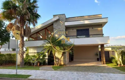 Sobrado à venda e para alugar em campinas, alphaville dom pedro, com 4 suítes, com 465 m²