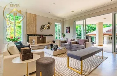 Sobrado à venda em campinas, loteamento alphaville campinas, com 3 suítes, com 350 m²