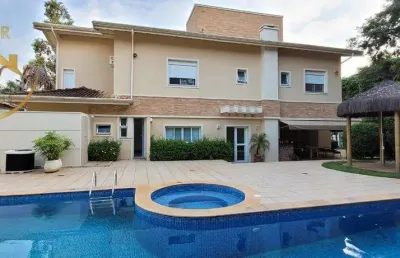 Sobrado para alugar em campinas, loteamento alphaville campinas, com 4 suítes, com 450 m²