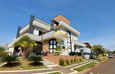 Sobrado à venda em paulínia, loteamento terras do cancioneiro, com 4 quartos, com 320 m²