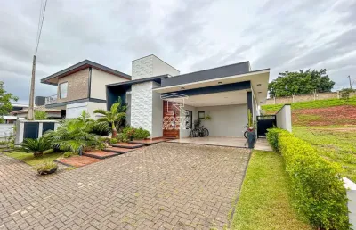 Casa com 3 suítes à venda- condominio portal dos bandeirantes - salto/sp