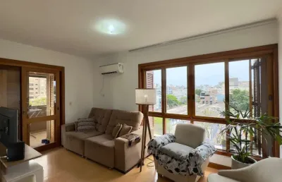Apartamento mobiliado de 96m² com 3 dormitórios, suíte e vaga de garagem no meni
