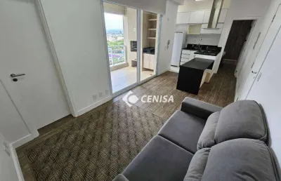 Apartamento com 1 quarto para alugar, 55 m² por r$ 4.410/mês - condomínio sky towers home - indaiatuba/sp