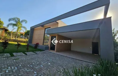 Casa com 3 suítes à venda, 290 m² - condomínio terras de itaici - indaiatuba/sp