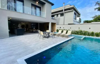 Casa à venda em bertioga-sp, no bairro riviera, 6 suítes