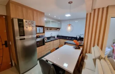 Apartamento para venda em santo andré, vila valparaíso, 2 dormitórios, 1 suíte, 2 banheiros, 1 vaga