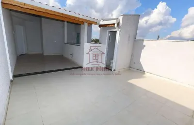 Cobertura para venda em santo andré, vila pires, 2 dormitórios, 1 suíte, 3 banheiros, 2 vagas