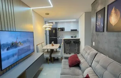 Apartamento com 2 quartos sendo uma suite condominio unique bairro jardim santa izabel em hortolândia