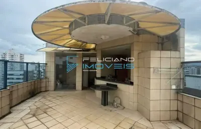 Cobertura com 3 quartos, canto do forte, praia grande - r$ 900 mil, cod: 5544
