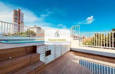Sobreposta alta duplex, 5 suítes, piscina, churrasqueira, 2 vagas, varanda, quintal