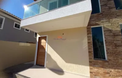 Casa para venda em maricá, barroco (itaipuaçu), 2 dormitórios, 2 suítes, 1 banheiro, 1 vaga
