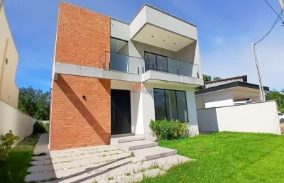 Casa em condomínio para venda em maricá, ubatiba, 4 dormitórios, 3 suítes, 5 banheiros, 1 vaga