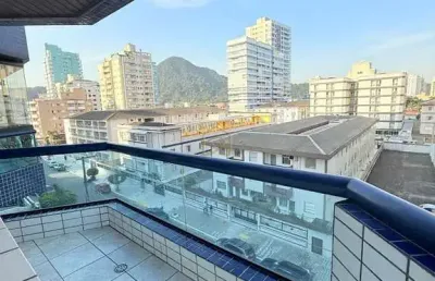 Apartamento de 2 dormitórios com 81m2 no canto do forte a 400m da praia