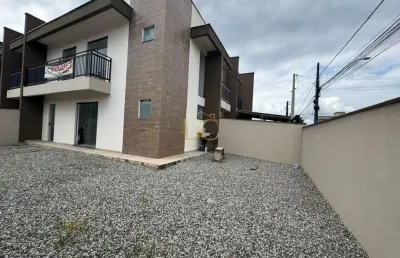 Sobrado geminado de esquina no aventureiro com 2 suítes