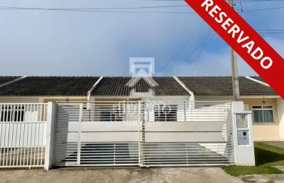 Casa em condomínio fechado com 2 quartos à venda na rua martins follador, 307, campo largo da roseira, são josé dos pinhais por r$ 230.000