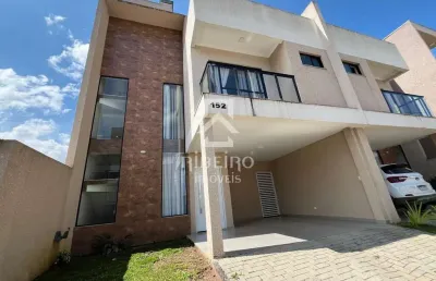 Casa em condomínio fechado com 3 quartos à venda na rua regina stuzinski ramos, 40, costeira, são josé dos pinhais por r$ 949.000