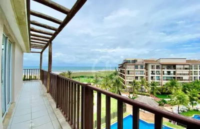 Cobertura beach living, vista mar, com 3 dormitórios à venda, 277 m² por r$ 2.000.000 - porto das dunas - aquiraz/ce