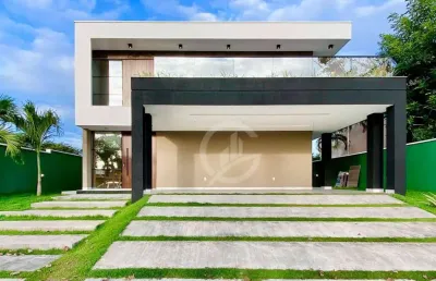 Casa com 5 dormitórios à venda, 403 m² por r$ 2.800.000,00 - cidade alpha - eusébio/ce