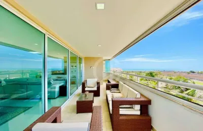 Apartamento cobertura no golf ville com 3 dormitórios à venda, 176 m² por r$ 2.990.000 - porto das dunas - aquiraz/ce